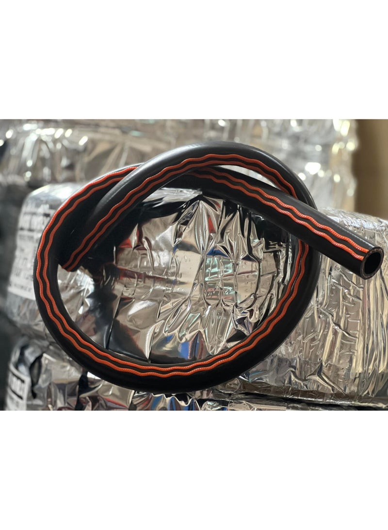 خرطوم أنبوبة غاز 90 بار - بار 90 + منظم غاز من النحاس + خرطوم 2 متر + 2 افيز + فرشة نحاس لتنظيف الرواسب - Image 2